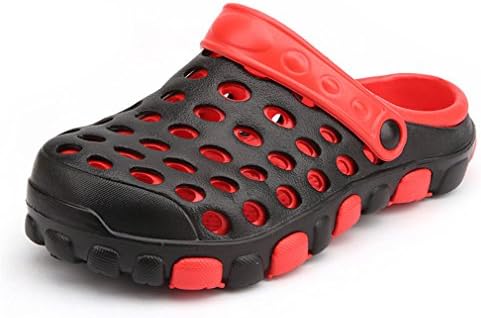 Summer Male Breathable Cool Breathable Sandals Man Tank Hole Shoes Boy Outdoor Red 11