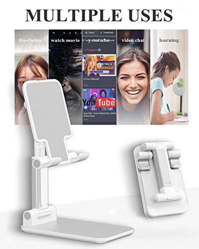 Babacom Handy Ständer, Tablet Ständer Verstellbare Winkel Höhe Aluminium Kratzfest kompatibel,Halterung für Ipad Phone,Samsung,Huawei,Xiaomi