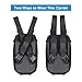 NICREW Out Front Dog Carrier, Hands-Free Adjustable Pet Backpack Carrier, Wide Straps with Shoulder Pads