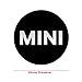EdwardSmithCars 4 x 55mm Diameter Mini Cooper Wheel Center Cap Sticker Emblem Self Adhesive for Flat Surfaces