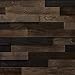 Timberwall - Landscape Collection Black Rock Desert - DIY Wood Wall Panel - Solid Wood Planks - Easy Peel and Stick Application - 9.8 Sq Ft