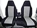Durafit Seat Covers, F159 X1/X7 Made to fit 1991-1997 -Ford Ranger and Explorer High Back 60/40 Split Bench with Opening Console Seat Covers in Black Twill with Gray Twill Inserts