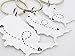 USA map keychain Long Distance Relationship keychain Choose your location States LDR Long Distance Love best friend family going away gift