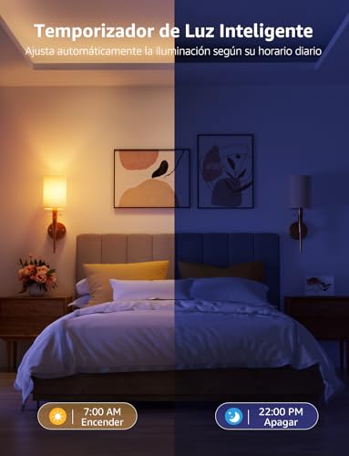 Lepro BC1 AI E14 LED Bulb, Alexa Smart Bulb, 4.9W RGB Dimmable Wi-Fi Bulbs Voice Control & Music Sync, Customized AI Lighting Designer Works with Google Home, 4Pcs