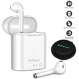 Bluetooth Headset Wireless Earbuds Bluetooth Headphones Mini Size HD Stereo in-Ear Noise Canceling Earphones with Mic for iPhone iOS Android Smart Phones