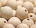 Craft Wood Beads, Penta Angel 25mm 50Pcs Unfinished Round Smooth Wooden Space Beads Garland Beads for DIY Painting Woodworking Home Table Decoration