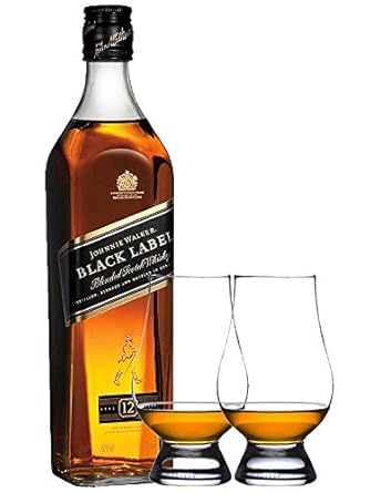Johnnie Walker 12 Jahre Black Label 0,7 Liter + 2 Glencairn Gläser