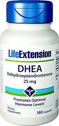 Life Extension Dhea 25 mg Capsules, 180 Count