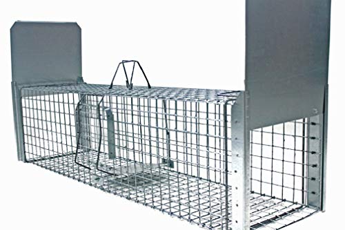 Holtaz Super Starke Falle Marderfalle Katzenfalle Fuchsfalle Biberfalle Tierfalle Kastenfalle Drahtfalle 2 türen, Größe… – Bild 3