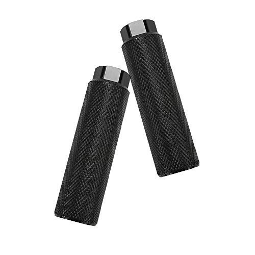 KOOBOOK 2Pcs Bike Pegs Bike Pedals Axle Foot Rest Pegs Bike Anti-Skid Lead Foot BMX Pegs Diameter 28mm Fit 3/8 inch Axles