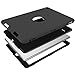 iPad Pro 9.7 Case A1673/A1674/A1675, Hocase Slim Fit Shock Absorbent Hybrid Dual Layer Silicone+Hard PC Bumper Protective Case for iPad Pro 9.7-inch 2016 - Black