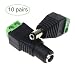 12V DC Power Connector 5.5mm x 2.1mm, CENTROPOWER ( 10 x Male and 10 x Female ) Power Jack Adapter for Led Strip CCTV Security Camera Cable Wire Ends Plug Barrel Adapter