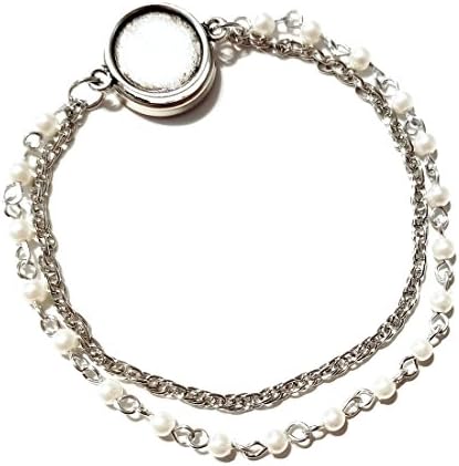 Premium SURE-SNAP TIE CHAIN Tie Down and Tie Stays On...WILL NOT FALL OFF! (Double Silver Rope Pearl)