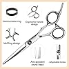 Hair-Cutting-Scissors-Thinning-Shears-Set-Fcysy-Professional-10-Pcs-Sharp-Barber-Hair-Cutting-Kit-Haircut-Scissors-Hairdressing-Shears-with-Hair-Sheers-Accessories-in-Leather-Case-for-Women-Men-Pet Hair Cutting Scissors Thinning Shears Set, Fcysy Professional 10 Pcs Sharp Barber Hair Cutting Kit Haircut Scissors…