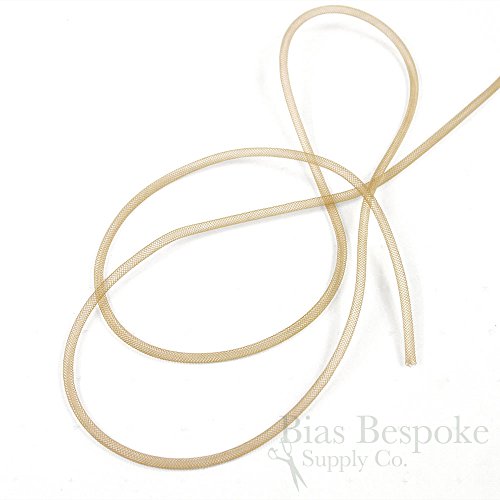 25 Yards of 4mm Tubular Horsehair Trim, Caramel Brown