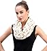 Lina & Lily Beagle Dog Print Women's Infinity Scarf Lightweight (Beige)