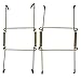 Xinlinke 10 Pcs 6 Inch Small Size Invisible Plate Wire Hanger Wall Holders with Protective Rubber Cover for 5