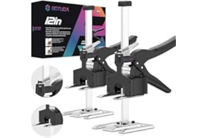 BOTUDA 2024 New Labor Saving Handle（2Pack） 12" Hand-Operated Lifting Jack, Versatile Furniture Lifting Device, Ideal for Cabinets, Door Panels & Windows, Raises by 6.7", Capacity: 360LBS