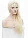 Imstyle Blonde Natural Wavy Costume Wig Khaleesi Braids Synthetic No Lace Cosplay Wig Heat Friendly Hair
