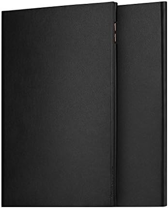 Oats® Case - Apple iPad Air 2 Cover Bumper Back Case in genuine leather Sleeve - in Black