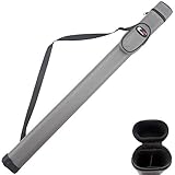 GSE Games & Sports Expert 1x1 Hard Billiard Pool Cue Stick Carrying Case (Several Colors Available) (Gray)