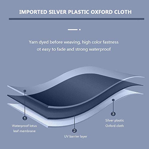 CCLLA Tragbarer Sonnenschirm, Gartenschirm, quadratischer Sonnenschirm, Sonnenschirm, Schutz vor Wind und Regen… – Bild 4