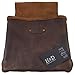 Hide & Drink, Tool Belt Bag for Constructor, Single Big Pocket with Belt Loop, Full Grain Leather, Handmade, Bourbon Brown