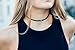 Choker Necklaces Matte Black Onyx Beaded Choker 