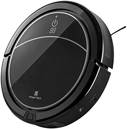 HogarTech Robotic Vacuum Cleaner, Strong Suction Self-Charging Robot Cleaner with Drop-Sensing/Anti-Bump Technology, Cleans Hard Floor and Low Pile Carpet by