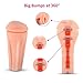 Masturbator Stroker Pocket Pussy Oral Sex Toys Blow Job with 3D Realistic Vagina Penis Ring for Real- Life Touch and Feeling, UTIMI Man Masturbation with Realistic Textured Removable Sleeves, 1 Lube