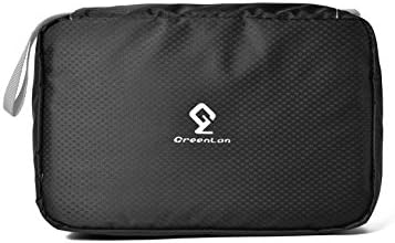 Cosmetic Pouch Toiletry Bags Travel Business Handbag Waterproof Compact Hanging Personal Care Hygiene Purse (Black)
