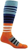 Darn Tough Merino Wool Ski Hojo Over-the-Calf Ultralight Socks - Men's Orange Medium