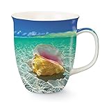 Day Dreaming Coastal Conch Shell 16 Oz Coffee Latte Tea Harbor Mug Cape Shore