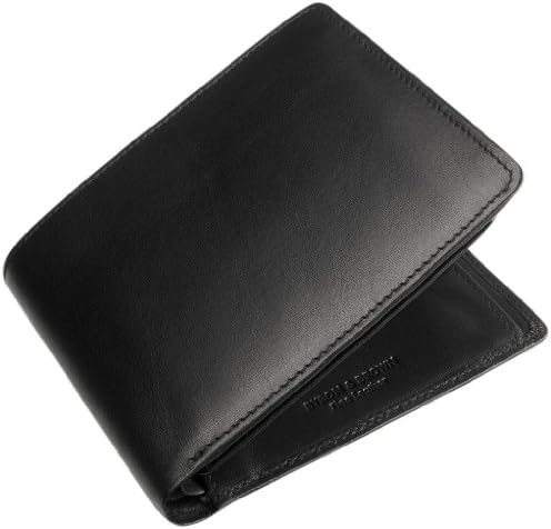 Black 9 Card Leather Wallet with Coin Pouch by Byron and Brown