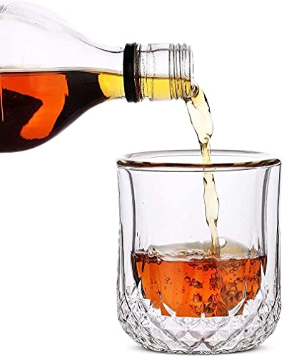 Whiskygläser doppelwandig, Cocktailgläser, Scotch Gläser, Altertümlich Glas, Becherglas, Kristallglas, Wodka Gläser… – Bild 6