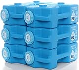 AquaBrick Emergency Water & Food Storage Container, Portable Stackable Storage Containers, Water Storage, BPA Free by SaganLife (6-Pack)