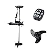 Aquos-Haswing-CaymanB-Bow-Mount-Electric-Trolling-Motor-12V-55-Lbs-Thrust-with-Wired-Foot-Control–black