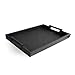 American Atelier Leather Serving Tray with Handles 19 x 14 x 2 inches