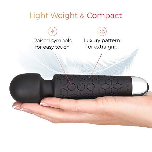 Micro Wand Massager by Yarosi - The Smallest & Strongest Cordless Handheld Massage - Powerful Vibrating Power - Best for Travel - Magic Stress Away - Perfect on Back, Legs Hand Pains & Sports Recovery - Thumbnail 6