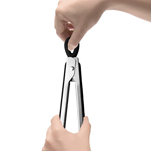 KingTong BBQ Tongs for Grill and Barbecue (Black - 17 Inch)