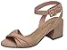 Breckelle's Women's Strappy Twist Front Open Toe Block Heel Sandal