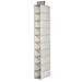 mDesign Set of 2 Hanging Shoe Rack - Wardrobe Storage Solutions - Hanging Shoe Storage with 10 Compartments - Taupe/Natural