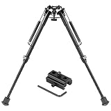 Twod Hunting Rifle Bipod - 9 Inch to 13 Inch Adjustable Super Duty Tactical Rifle Bipod + Rail Mount Adapter