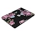 MOSISO Compatible with MacBook Pro 13 inch Case with CD-ROM (Model: A1278, Old Version Release 2012-2008), Plastic Pattern Hard Shell Case & Keyboard Cover & Screen Protector, Purple Peony
