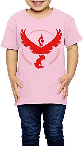 OZZLC Team Valor Poke Boy/Girl T-shirts 4 Toddler Pink For 2-6 Years Old