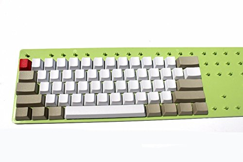 White Gray Top printed Side printed Blank Thick PBT Keycaps OEM Profile Key caps For MX Mechanical Keyboard(61 Blank)