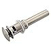 CRACCO SPA Bathroom Faucet Vessel Vanity Sink Pop Up Drain Stopper with Overflow Brush Nickel