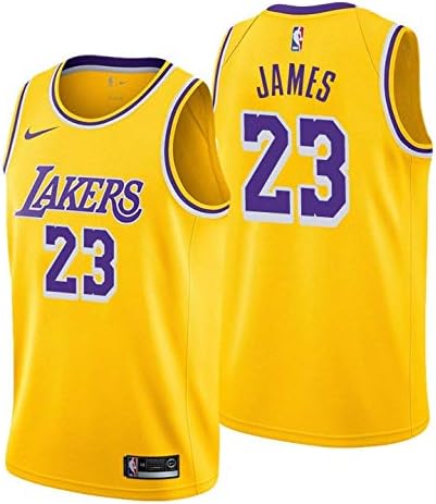 LA Lakers NEW 2019 LeBron James Basketball Jersey NBA Gold Purple White Black