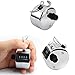 Handheld Tally Counter, Teenitor® Metal Compact 4 Digit Number Clicker Golf Sport Manual Finger Handheld Tally Counter with A Metal Hoop for Convenient Carry