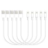 Cables, Greentree 0.3M (1FT 5PACK) USB Cable Fast Charging Data Lines Sync Charge Charger Cords - White